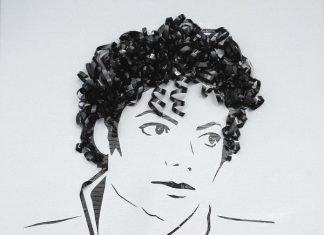 Amazing Portraits Drawn With Cassette Tapes