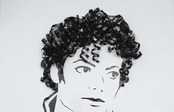 Amazing Portraits Drawn With Cassette Tapes