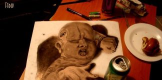 Very Creepy 3D Drawings by Wladimir Inostroza aka Fredo