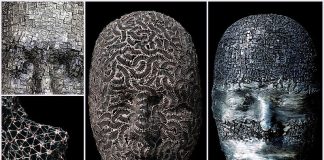 Amazing Masks Made of Metal Type, Bolts, and Screws