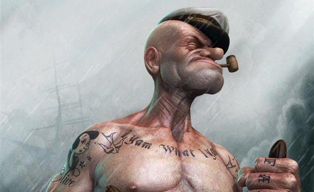 MODERN DAY MUSCLES: REALISTIC POPEYE BY LEE ROMAO