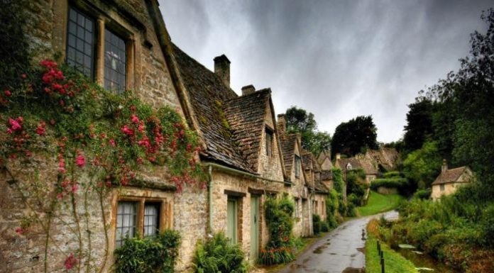 Arlington row cottages in Bibury, England.