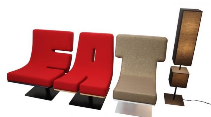 Typographic Furniture Collection by TABISSO