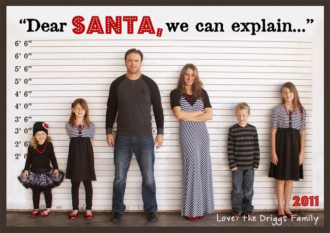 Holiday Hilarity With a tongue-in-cheek pose like this you can easily transform your family photo into a fun holiday greeting card! SUMMERTIMEDESIGNS.BLOGSPOT.CA