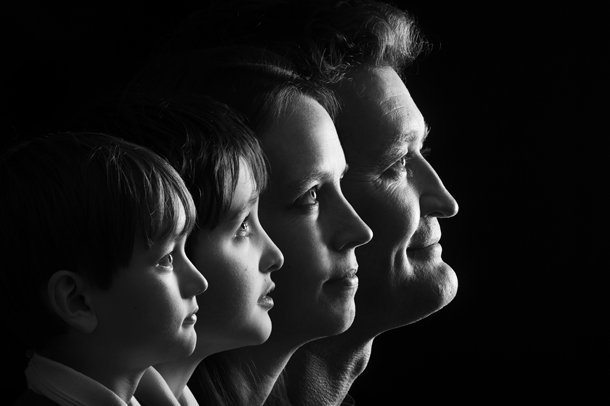 Family Profile There's something about the blend of black & white and only showing their heads that lends a feeling of intellect.