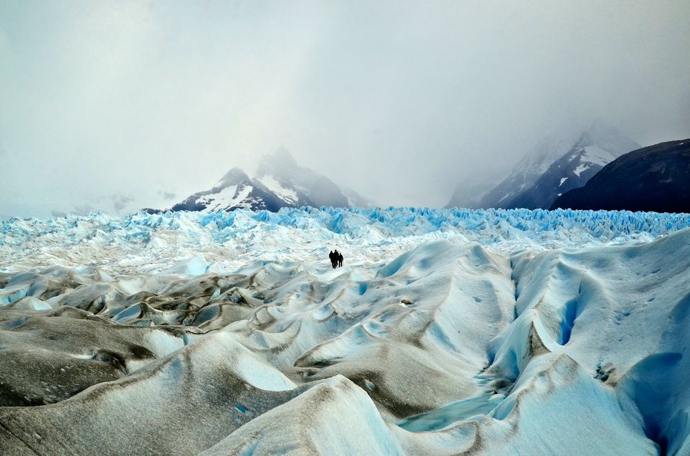 Glacier trekking Photograph by Nahid Bhadelia