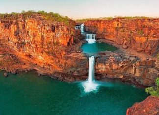 Mitchell Falls a beautiful four-tiered waterfall