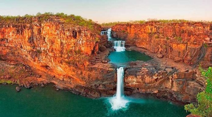 Mitchell Falls a beautiful four-tiered waterfall