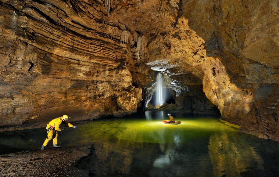 Exploring The Gouffre Berger (cave) in the Vercors region of France. At just over 1000m deep, The Gouffre Berger is recognised as one of the best sport trips in the world.