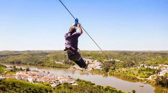 An International Zip Line Between Spain And Portugal