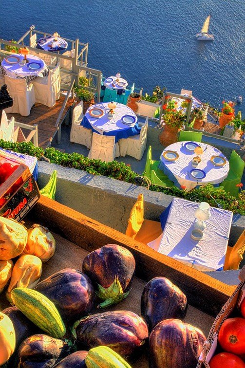 Santorini-market