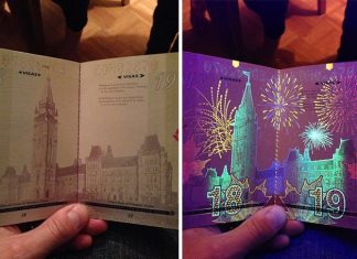 Here’s What The Canadian Passport Looks Like Under Black Light And It’s Fabulous