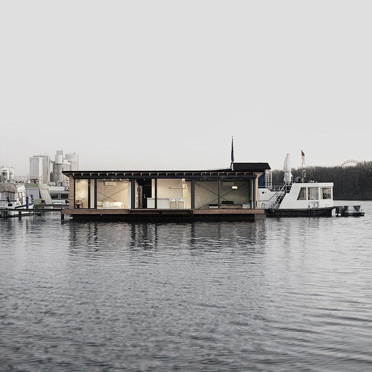 Contemporary-German-Houseboat