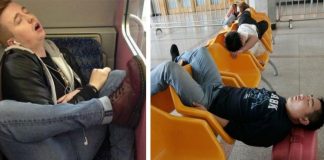 15 Funniest People Caught Sleeping In Public