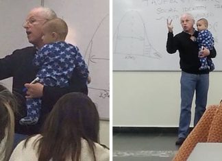 When A Student’s Baby Starts Crying In Class, Her Professor Does The Sweetest Thing Ever