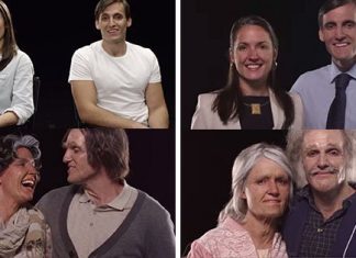 Engaged Couple In Their 20s Are Aged With Makeup. This Is What They Will Look Like At 90.