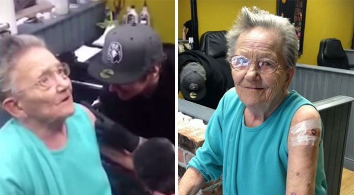 79-Year-Old Grandma Who Went Missing Was Found Getting Her First Tattoo