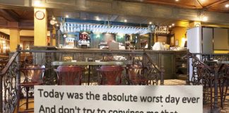 A poem anonymously posted in a London bar is driving everyone crazy with its awesome twist ending.