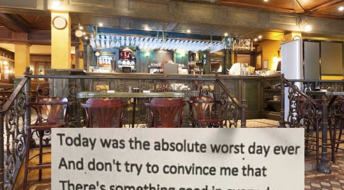 A poem anonymously posted in a London bar is driving everyone crazy with its awesome twist ending.