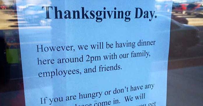 Why a pizza shop in Ohio is throwing a free Thanksgiving dinner for the homeless.