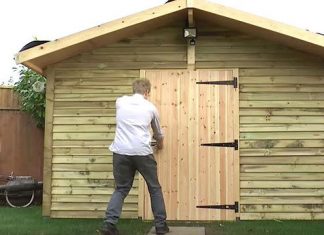 It Looks Like An Ordinary Garden Shed, But Watch When He Opens The Door…