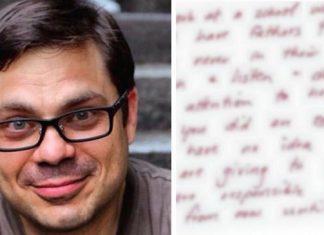 Dad Takes 9-Year-Old Daughter To Lunch, Then Sees A Mysterious Note On The Table…