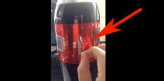 He Pulls The Label Off A Coca Cola Bottle And Reveals An Awesome Surprise.