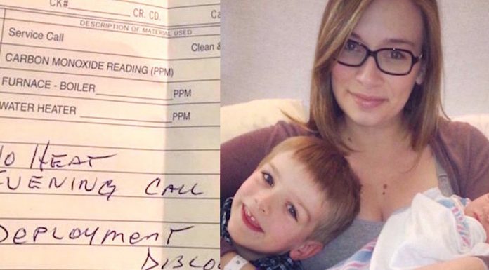 Mom Has A Repairman Fix Her Furnace. What He Wrote On The Bill? It’s Going Viral.