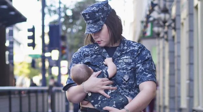 Military Mom Holds Her Baby. When Bullies Take A Closer Look, They Call Her The Unthinkable…