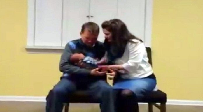 They’re Meeting Their Adopted Baby For The 1st Time – Now Watch Dad’s Reaction