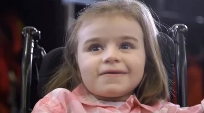 5-Year-Old Girl Can’t Walk Or Talk. Then, Her Idol Opens The Door. This Moved Me To Tears.