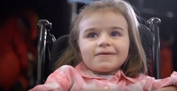 5-Year-Old Girl Can’t Walk Or Talk. Then, Her Idol Opens The Door. This Moved Me To Tears.