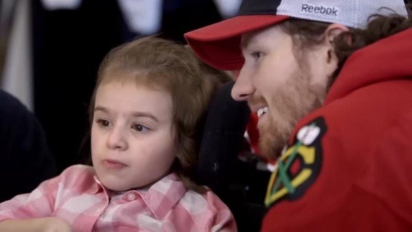 5-Year-Old Girl Can’t Walk Or Talk. Then, Her Idol Opens The Door. This Moved Me To Tears.