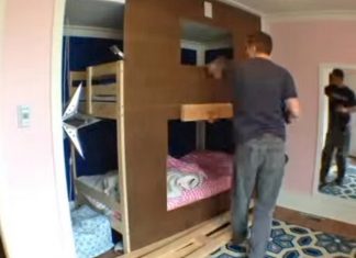 Dad Boards Up His Daughter’s Bunk Beds. When He’s Done, His Little Girl Is Stunned!