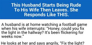 Lazy Husband Gets Angry During Football Game. But His Wife’s Response is Hilarious!