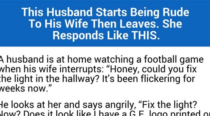 Lazy Husband Gets Angry During Football Game. But His Wife’s Response is Hilarious!