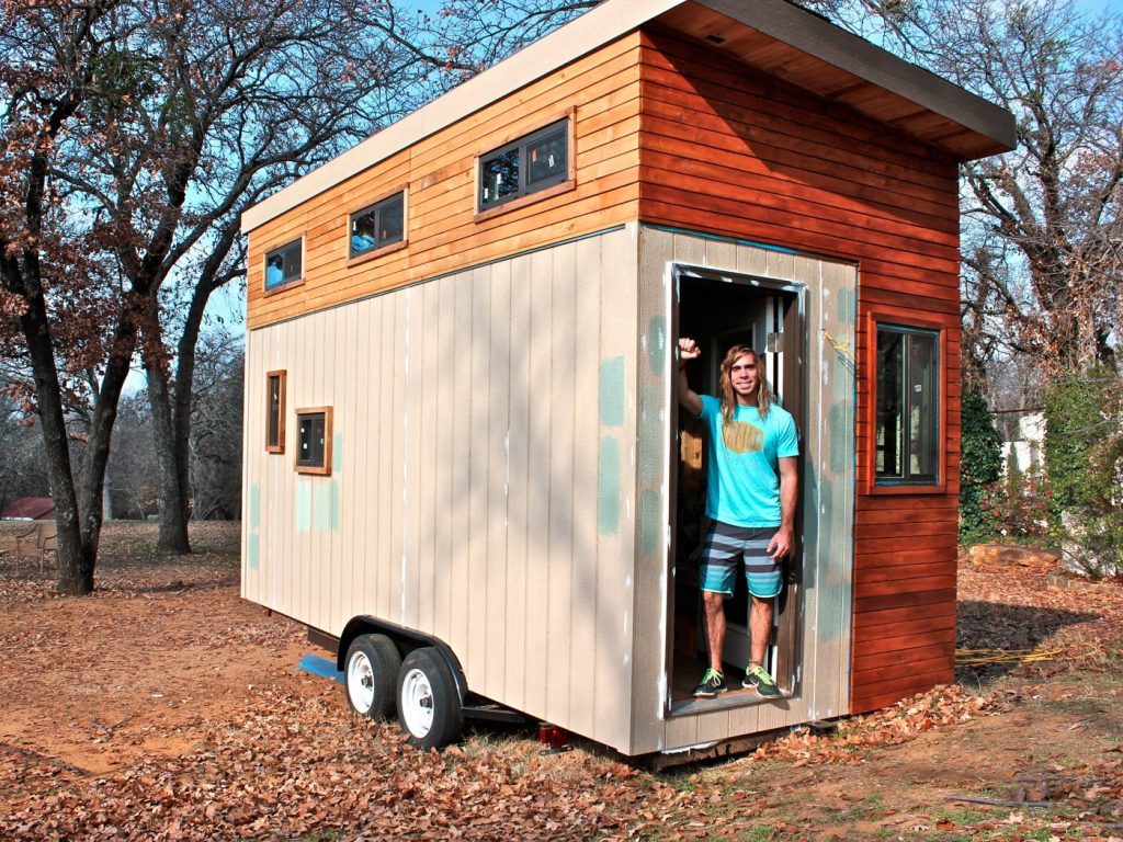 This college student built a £10,000 tiny home instead of living in a dorm