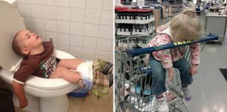 20 hilarious photos showing that kids can fall asleep literally anywhere