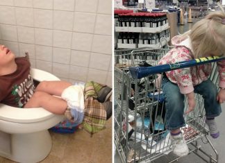 20 hilarious photos showing that kids can fall asleep literally anywhere