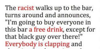 Racist Walks Into A Bar. But When The Black Guy In The Corner Reveals Who He Is, Everyone Is Floored.