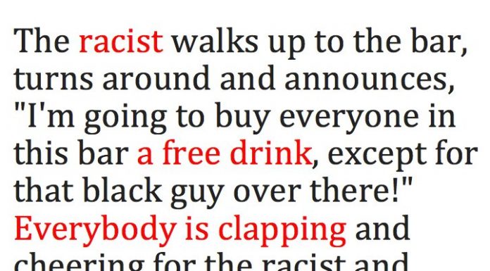 Racist Walks Into A Bar. But When The Black Guy In The Corner Reveals Who He Is, Everyone Is Floored.