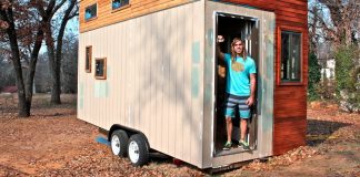 This college student built a £10,000 tiny home instead of living in a dorm