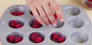 She Starts With Fresh Berries. Only Two Ingredients Later She Has Irresitible Muffins