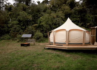 He Lives in a Lotus Belle Tent. Wait Until You See the Inside!