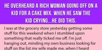 He Overheard A Rich Woman Going Off On A Kid For A Cake Mix. When He Saw The Kid Crying, He Did This