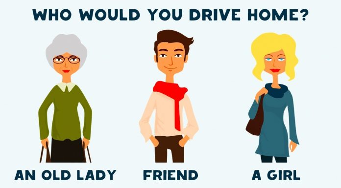 A really interesting question: Who would you drive home?