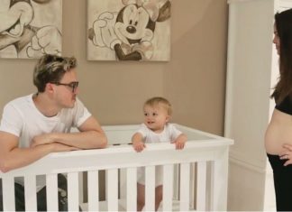 They Hang Out In Their Son’s Nursery, But When The Music Starts? Keep An Eye On Her Belly…