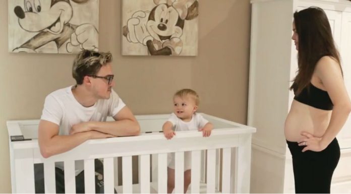 They Hang Out In Their Son’s Nursery, But When The Music Starts? Keep An Eye On Her Belly…