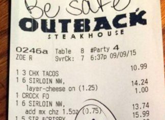 4 Officers Were Startled By What Was Written On Their Check After Their Meal