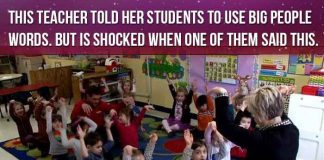 Teacher Tells Her Students To Use Big People Words. But Is Shocked When This Happened